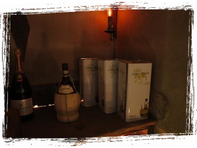 Weinregale in der Kantina